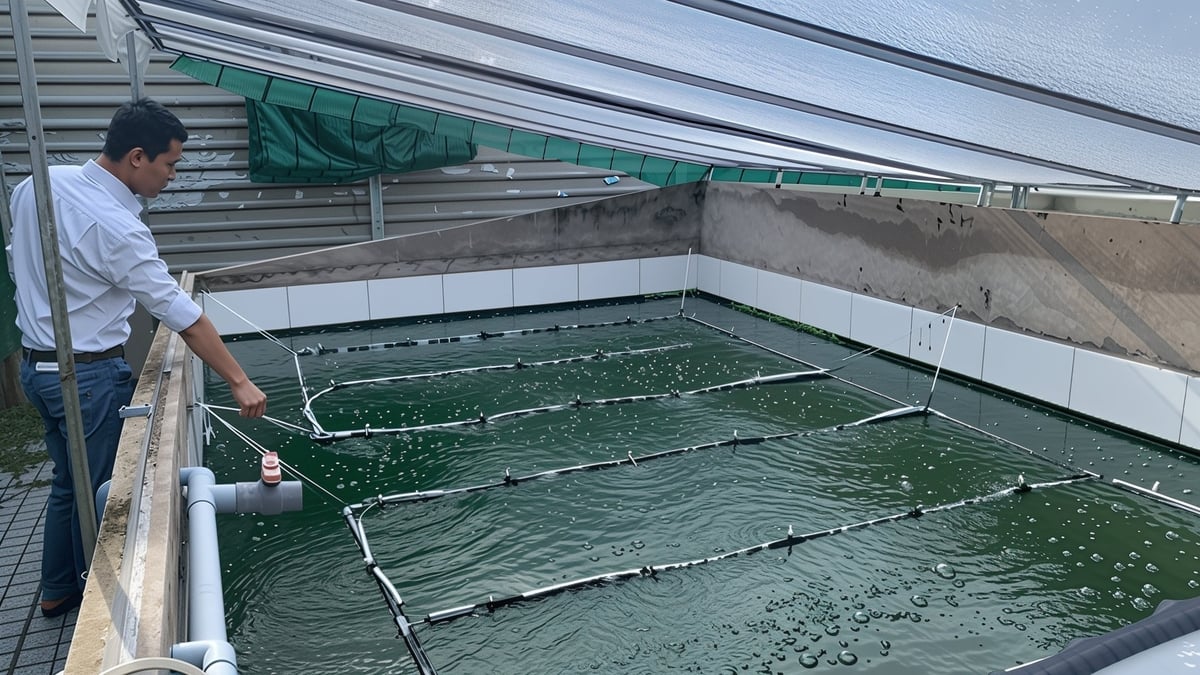 Kỹ sư trẻ thuần dưỡng thành công tảo xoắn Spirulina